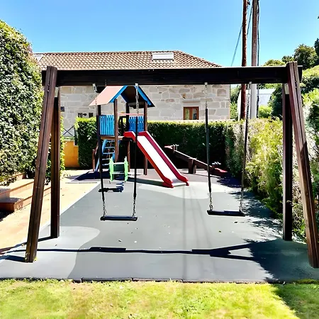 Holibai, Chulina, Vacaciones Familiares En Baiona, Espacio, Piscina Y Playa A Un Paseo 아파트